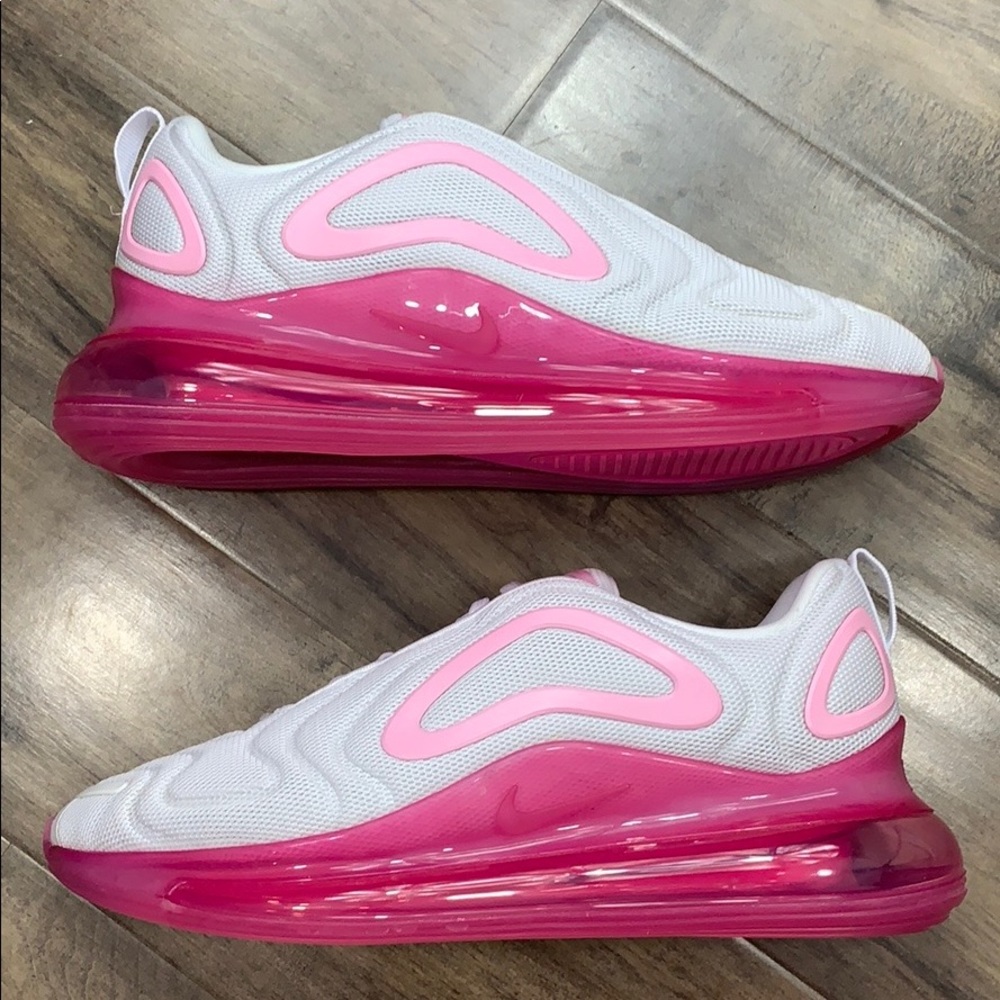 W NIKE AIR MAX 720 white/pink rise-laser fuchsia - Picture 15 of 16